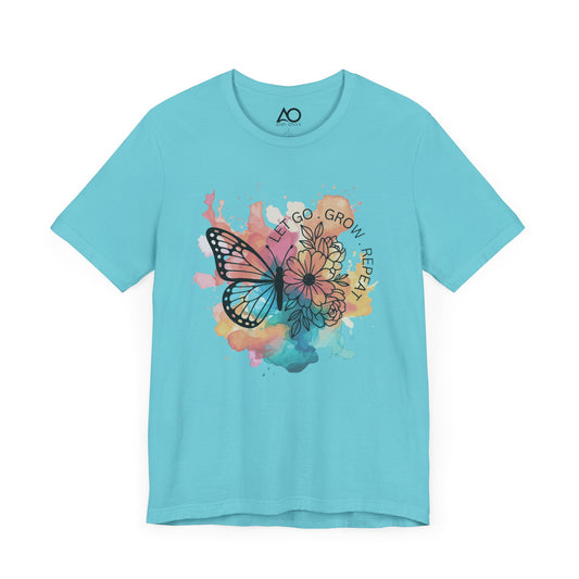 Let Go, Grow, Repeat T-Shirt, XS-5X, 9 colors