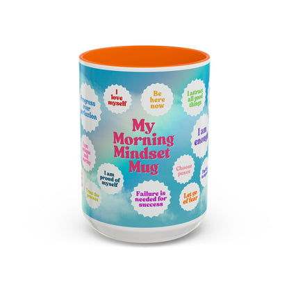 My Morning Mindset Mug, 11oz or 15oz, 7 color choices