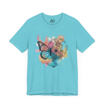 Let Go, Grow, Repeat T-Shirt, XS-5X, 9 colors