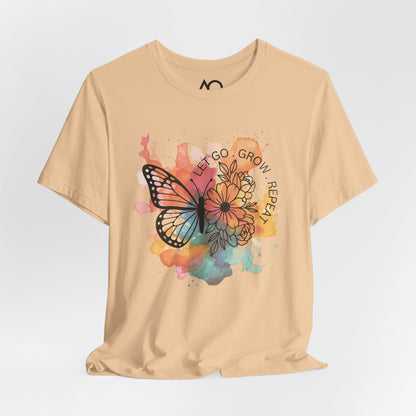 Let Go, Grow, Repeat T-Shirt, XS-5X, 9 colors