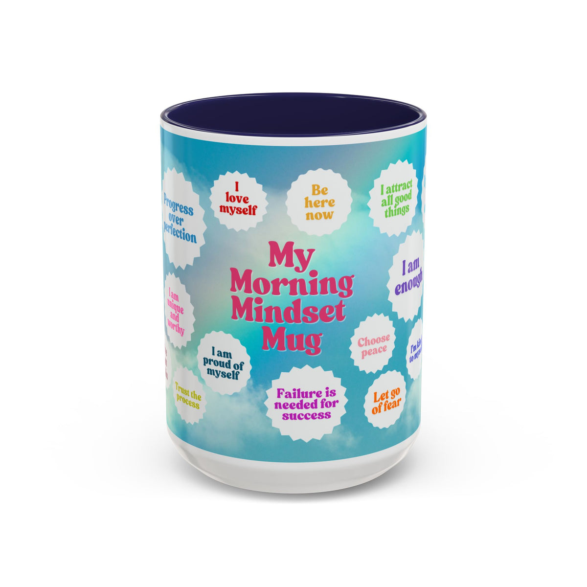 My Morning Mindset Mug, 11oz or 15oz, 7 color choices