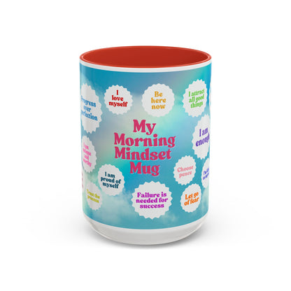 My Morning Mindset Mug, 11oz or 15oz, 7 color choices