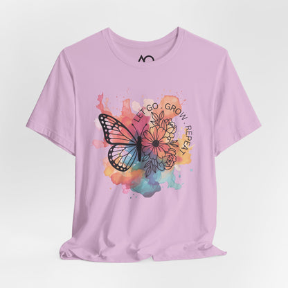 Let Go, Grow, Repeat T-Shirt, XS-5X, 9 colors